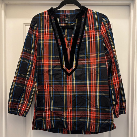 J. Crew Tops - J. Crew | Vibrant Plaid Shirt